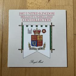 1987 Brilliant Uncirculated Coin Collection Royal Mint Annual Set