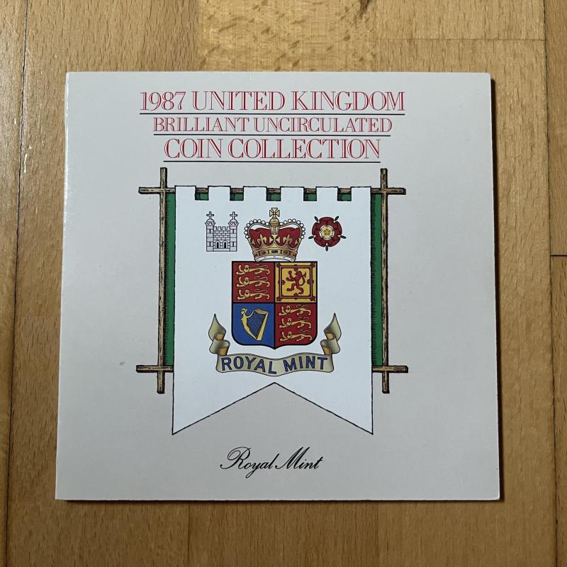 1987 Brilliant Uncirculated Coin Collection Royal Mint Annual Set