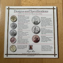 1987 Brilliant Uncirculated Coin Collection Royal Mint Annual Set