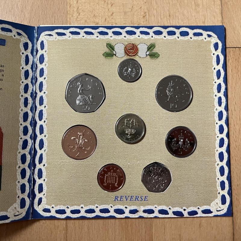 1990 Brilliant Uncirculated Coin Collection Royal Mint Annual Set