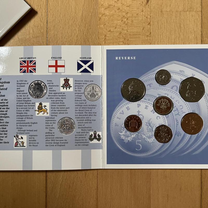 1991 Brilliant Uncirculated Coin Collection Royal Mint Annual Set