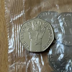 2018 50p Beatrix Potter - Tailor of Gloucester - single coin from sealed bag