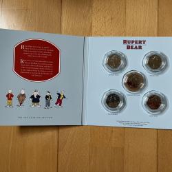 2020 Isle of Man Rupert Bear Brilliant Uncirculated 5-Coin Set