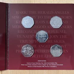 2020 Bailiwick of Guernsey The Christmas Carol 50p BU Coin Collection Pack