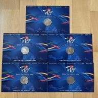 2021 Gibraltar 50p Tokyo Summer Olympic Games - 5 coin set (Diamond Finish)