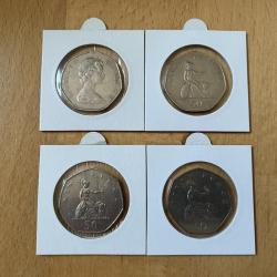 3 x Large 50p - 1973, 1978, 1982