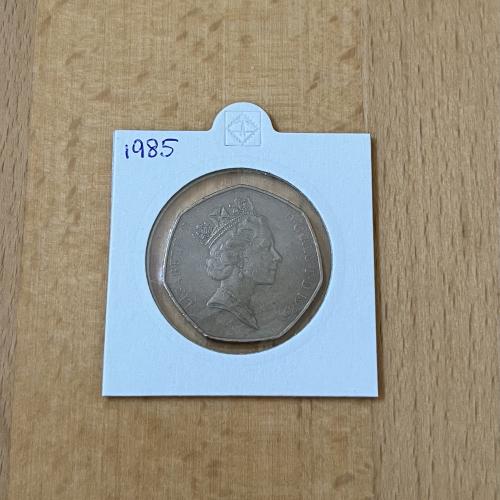 1985 Large 50p - very low mintage - RARE