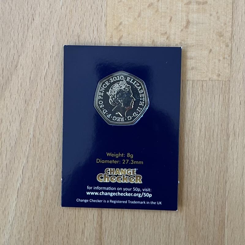 2020 50p Hylaeosaurus Brilliant Uncirculated Coin