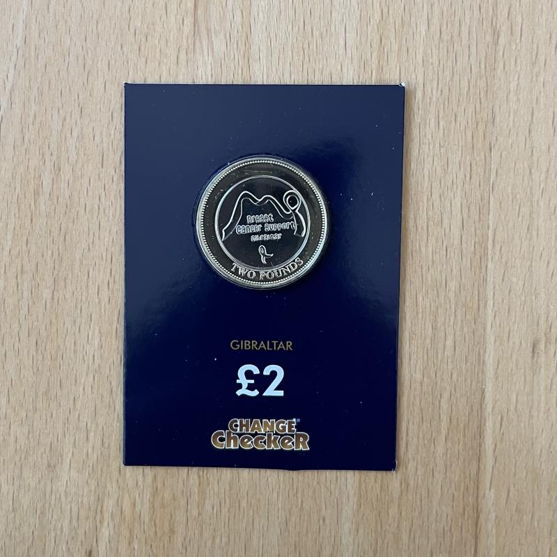 2019 Gibraltar £2 Breast Cancer Brilliant Uncirculated Coin