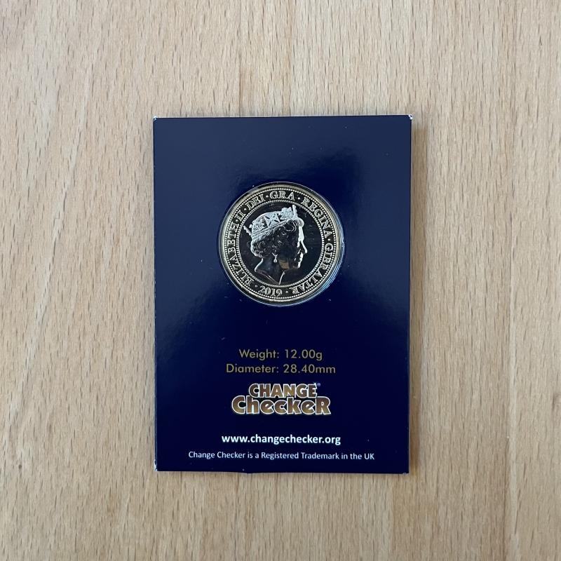 2019 Gibraltar £2 Breast Cancer Brilliant Uncirculated Coin