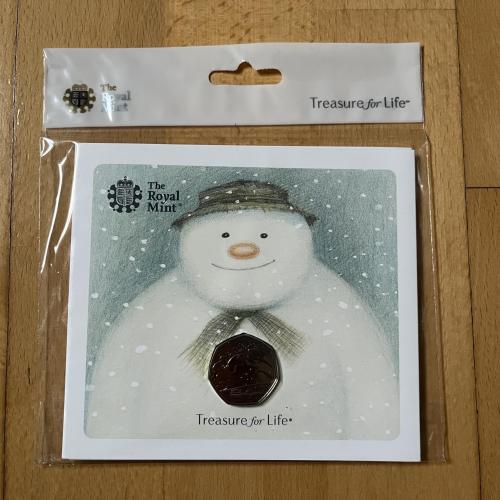 40th Anniversary of The Snowman 2018 UK 50p Brilliant Uncirculated Coin
