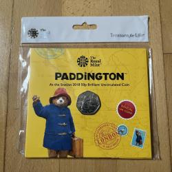 Paddington at the Station 2018 UK 50p Brilliant Uncirculated Coin