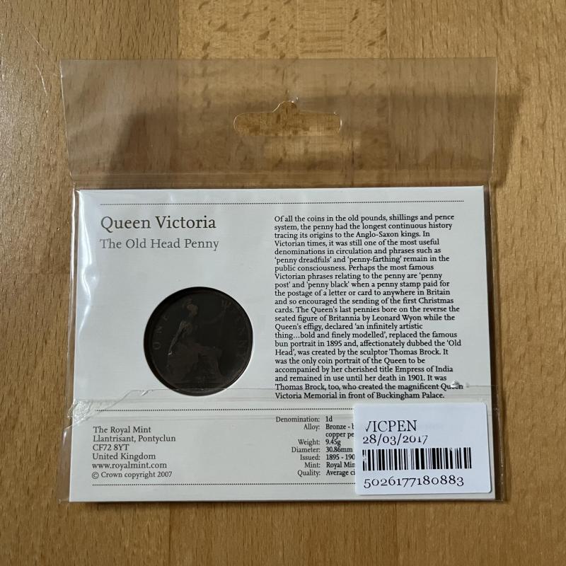 Queen Victoria - The Old Head Penny - Royal Mint sealed pack