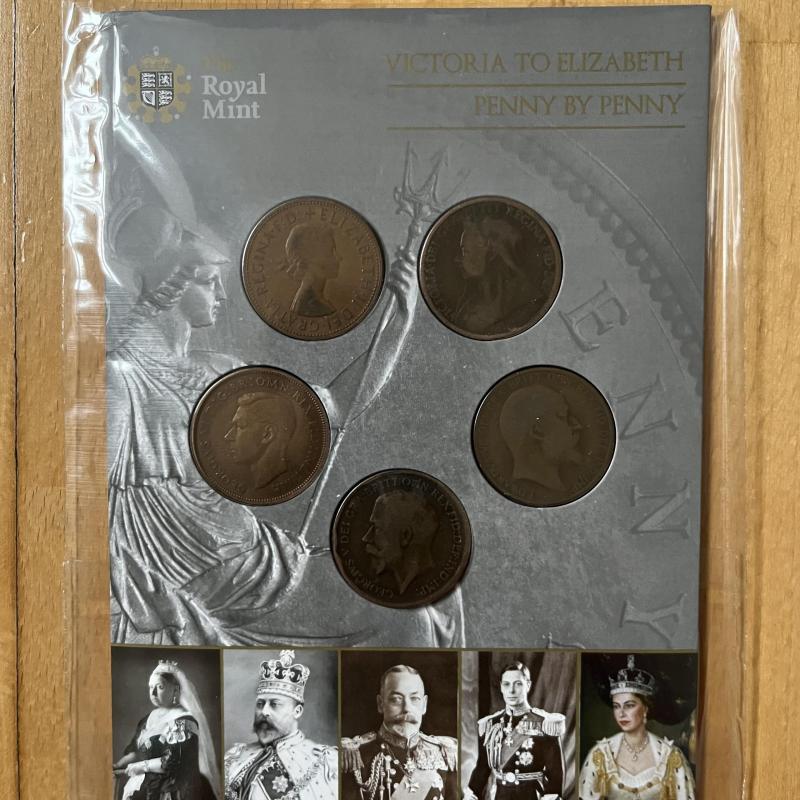 Victoria to Elizabeth Penny by Penny - Royal Mint Collection, sealed pack