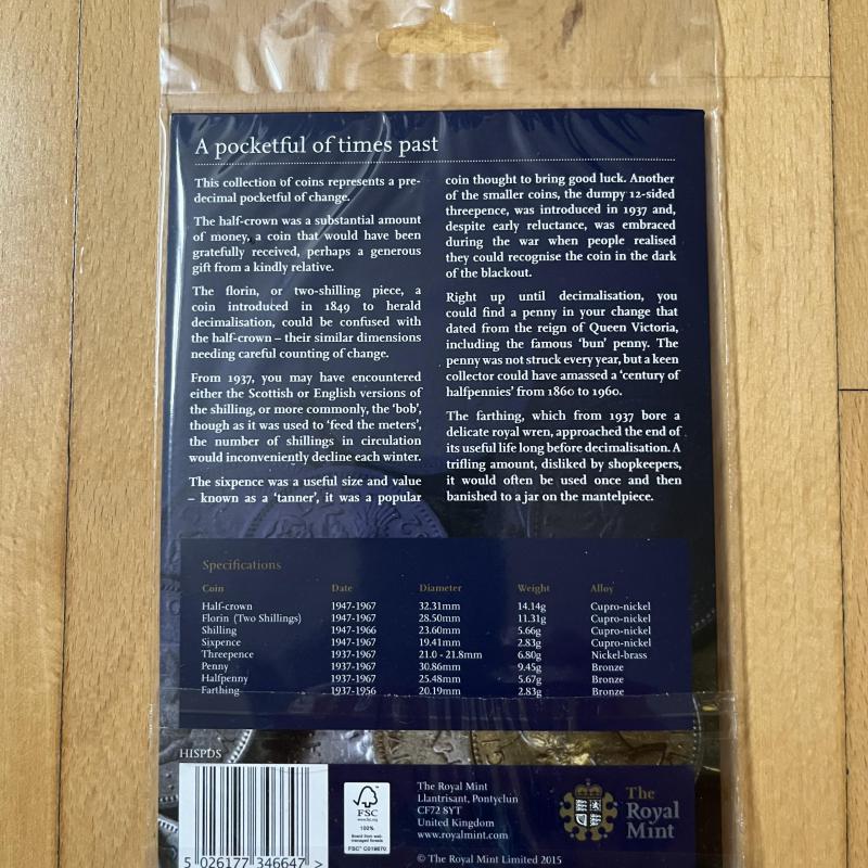 Pre-Decimal Coin Collection - Royal Mint, sealed pack