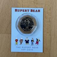 2020 Isle of Man 50p - The Rupert Bear Brilliant Uncirculated in capsule & card