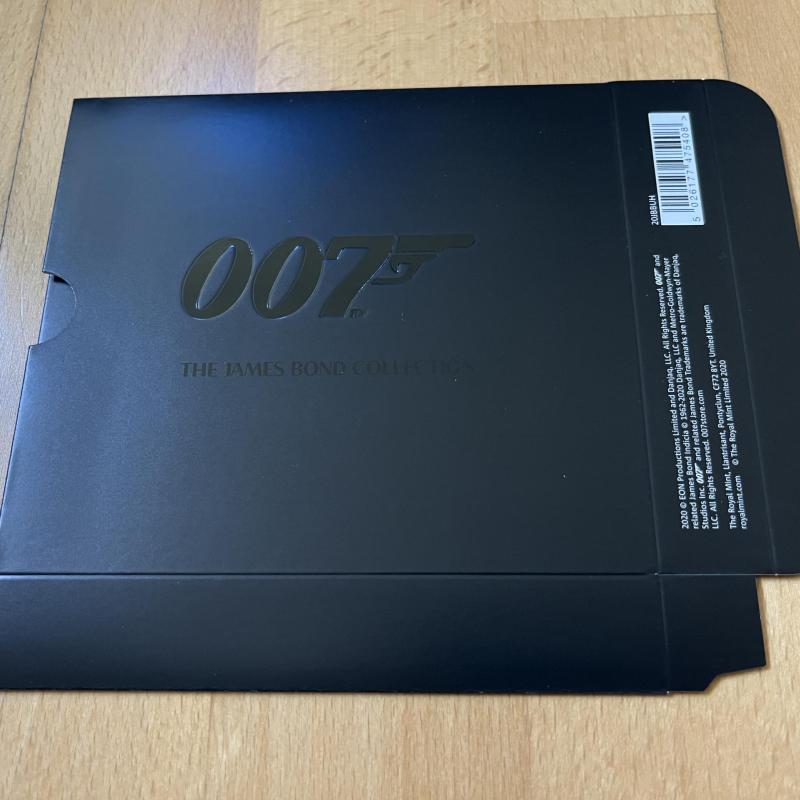 2020 James Bond 007 £5 Brilliant Uncirculated PACK HOLDER ONLY - holds 3 packs