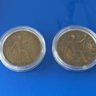 1918 KN & 1919 H - George V - Rare Pennies