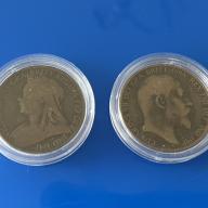 1897 Queen Victoria & 1902 Edward VII Pennies