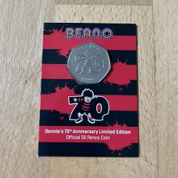 2021 50p Official Dennis 70th Anniversary - Brilliant Uncirculated