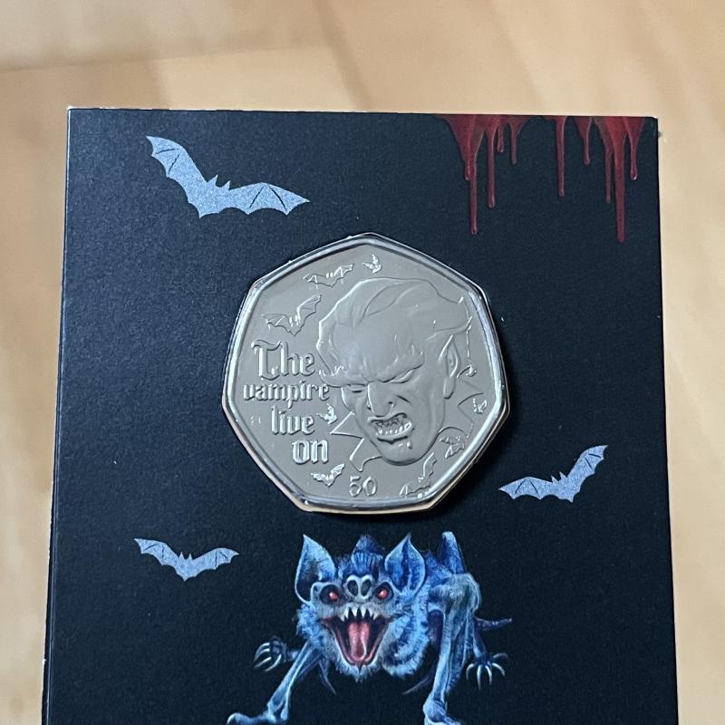 2022 Gibraltar 50p - Bram Stoker Dracula - Brilliant Uncirculated