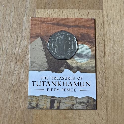 2023 Isle of Man 50p - The Mask of Tutankhamun - Brilliant Uncirculated