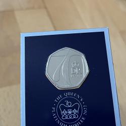 2022 50p Platinum Jubilee (on horseback) - Brilliant Uncirculated