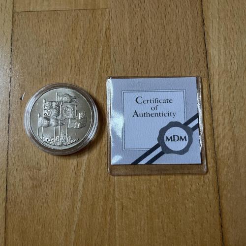 1996 £5 Queen Elizabeth's 70th Birthday Brilliant Uncirculated Coin with COA