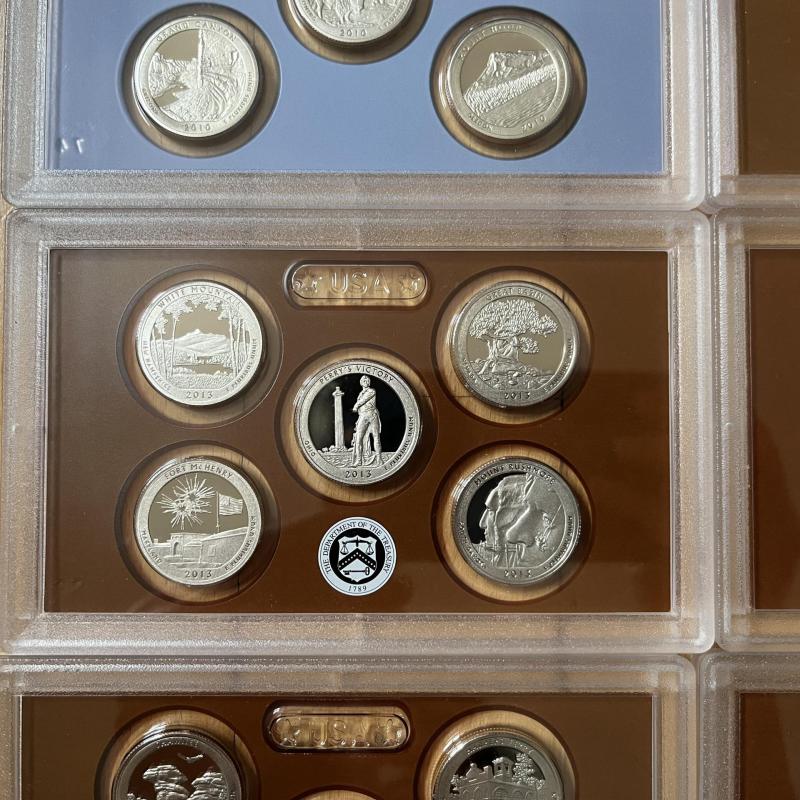 USA Park Quarters - 11 x Proof Sets - San Francisco Mint - RARE!