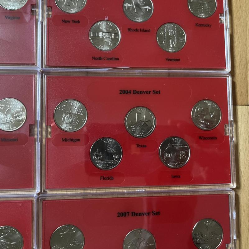 USA State Quarters - 11 x BUNC Sets - Denver Mint - RARE!