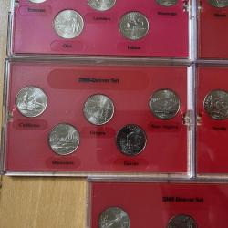 USA State Quarters - 11 x BUNC Sets - Denver Mint - RARE!