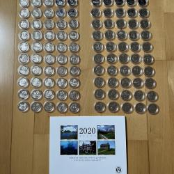 USA Park Quarters - Philadelphia & Denver Mint - 2 Full Bunc sets - 108 Bunc coins!!!