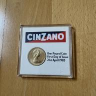 1983 Cinzano, £1 Coin First Day of Issue, 21st April 1983