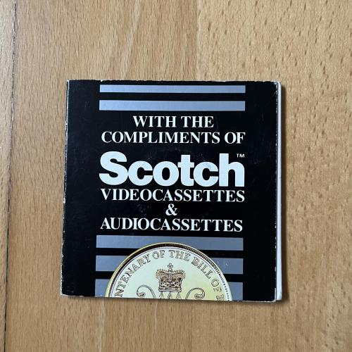 1989 Scotch Videocassettes & Audiocassettes, Bill of Rights £2 Coin