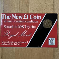 1983 Typhoo, The New £1 Uncirculated Coin