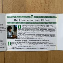 1986 Diary Crest Foods, Commonwealth Games Commemorative £2 Coin