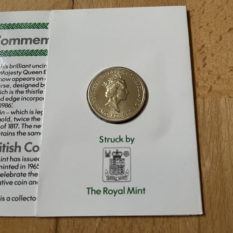 1986 Diary Crest Foods, Commonwealth Games Commemorative £2 Coin