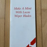 1989 Make A Mint With Lucas Wiper Blades, UK Bunc Bill of Rights £2 Coin