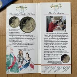 1989 Make A Mint With Lucas Wiper Blades, UK Bunc Bill of Rights £2 Coin