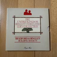 1987 Bradford & Bingley Building Society, UK Brilliant Unc Coin Collection