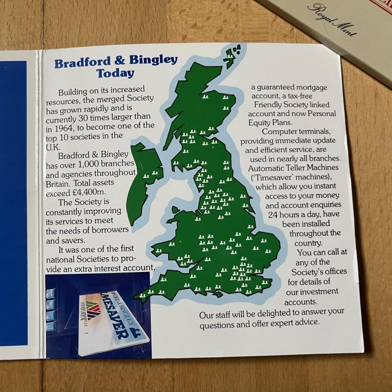 1988 Bradford & Bingley Building Society, UK Brilliant Unc Coin Collection