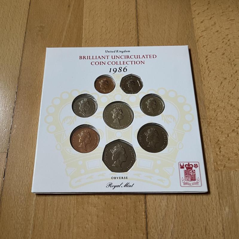 1986 Lucas, Open the box, take the money - UK Brilliant Uncirculated Coin Collection