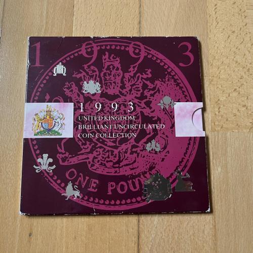 1993 UK Annual Brilliant Uncirculated Coin Collection - EEC large 50p!