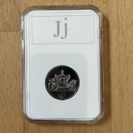 2019 A-Z Letter "J" 10p Coin Jubilee - LOW MINTAGE - in slab