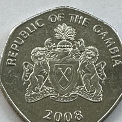 Gambia 2016 1 Dalasi West African Slender Snouted Crocodile 50p Shaped Coin