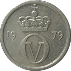 Norway 10 Ten Ore Crown with Cross