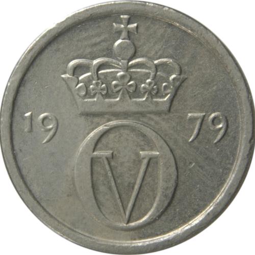 Norway 10 Ten Ore Crown with Cross