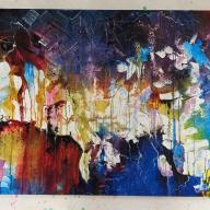 Flowers in the rain by Ted Mortimer shelf 277