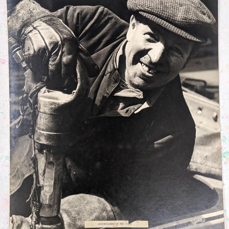 Shipbuilding on Clyde -Original Art Photograph (16x20 inches) shelf 302