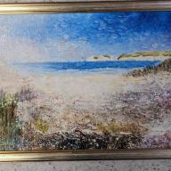 Old Harry Rocks, Swanage by Ted Mortimer (25½x12½ inches) shelf 245